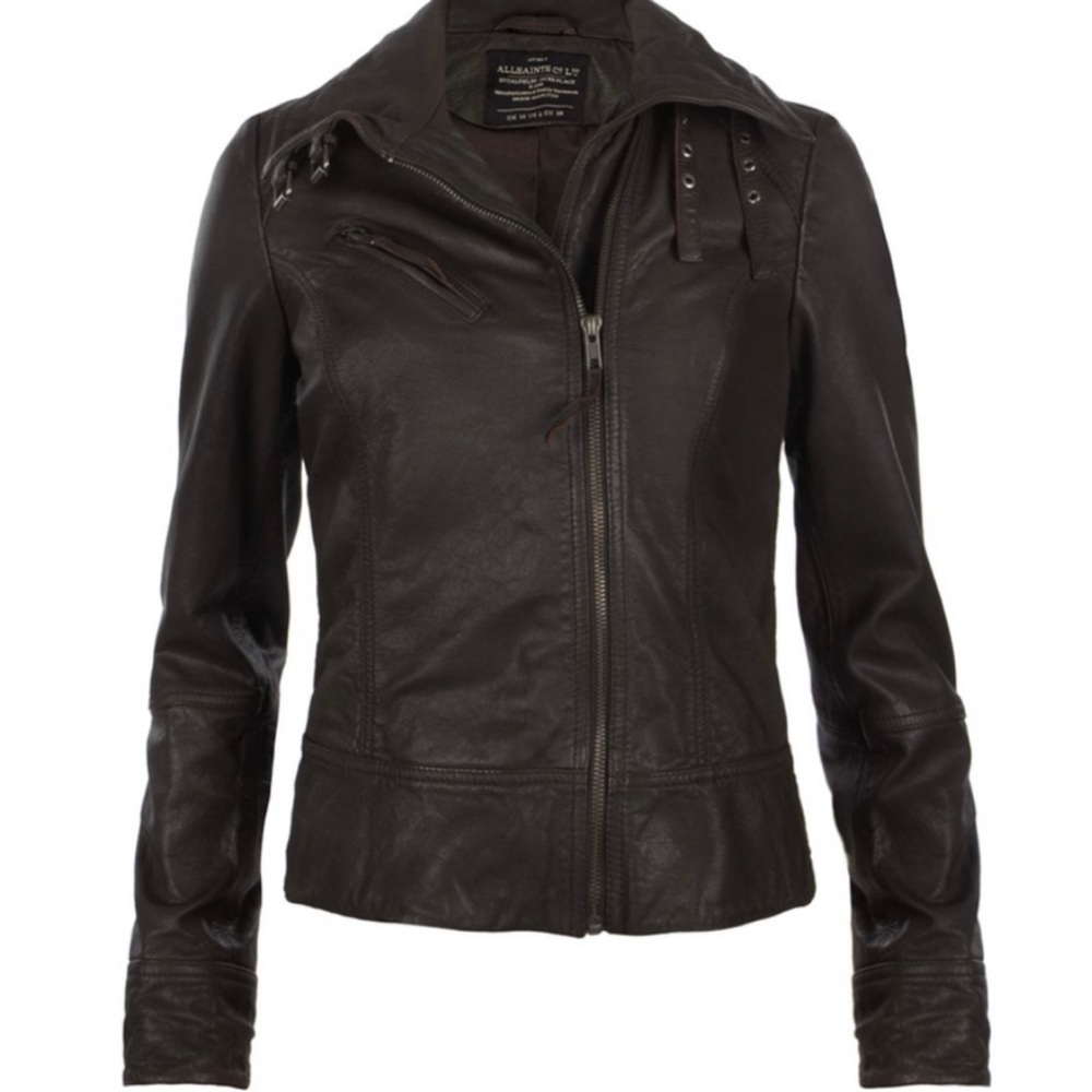 All Saints Black Leather Jacket